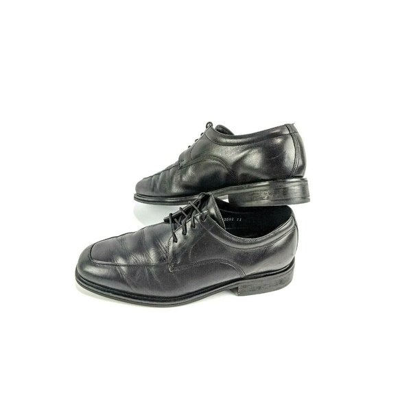 Florsheim Mens Sz 8 D Shoes Black Style # 18291 Kellen Black Leather Oxford Tie main image 5